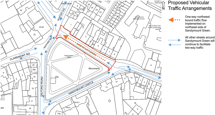 Proposed Vehicular Traffic Arrangements