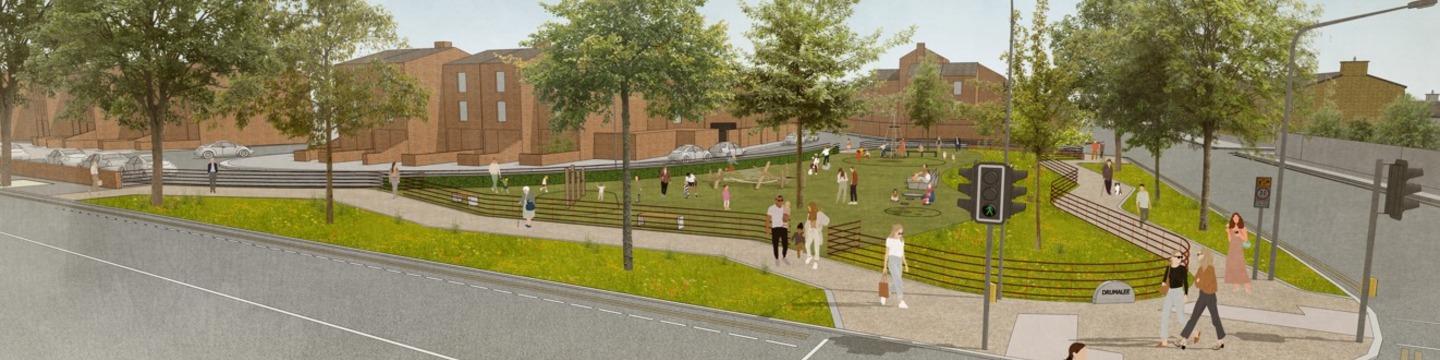 View of proposals for Drumalee Park 