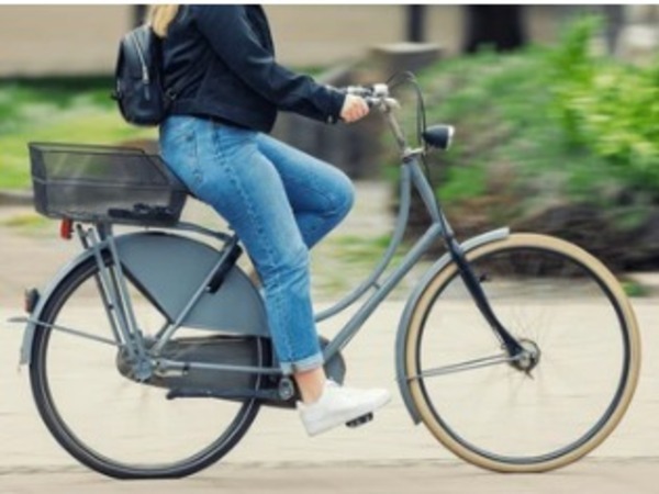 Woman cycling