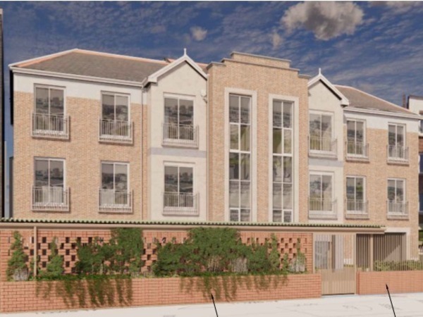 Indicatve 3D View of Building Front Elevation