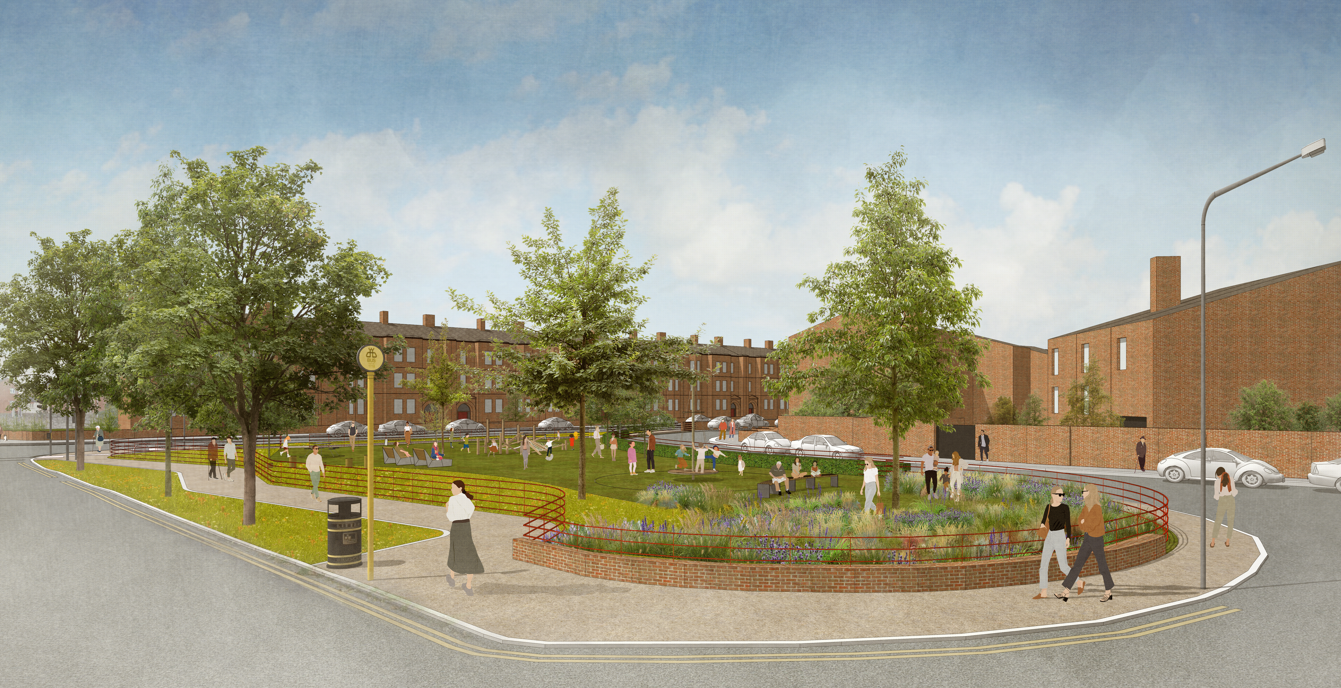 Concept view North of proposed upgrade to Drumalee Green 