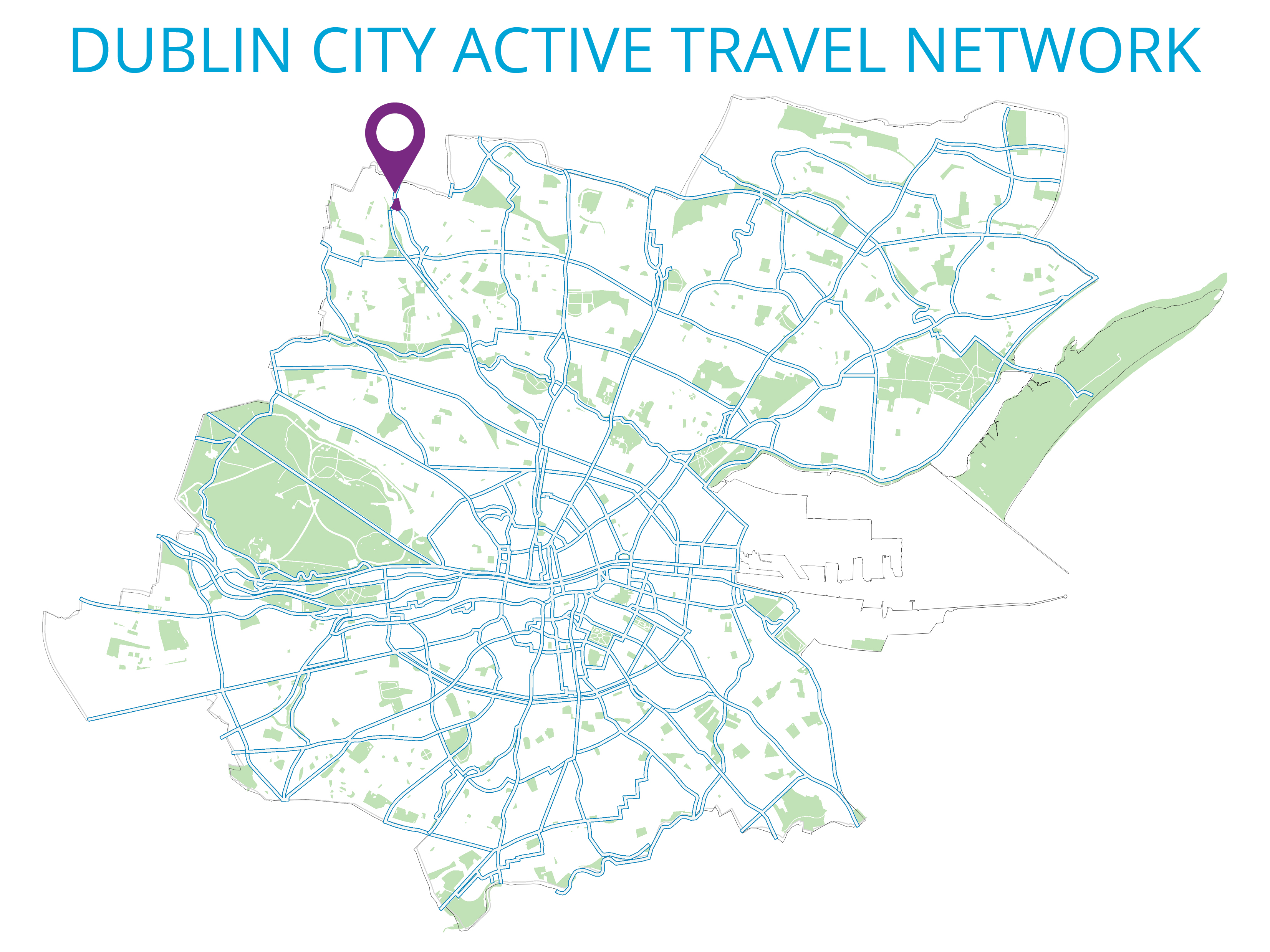 St Margaret's Road/McKee Avenue Roundabout Pedestrian Improvement Scheme on the Dublin City Active Travel Network
